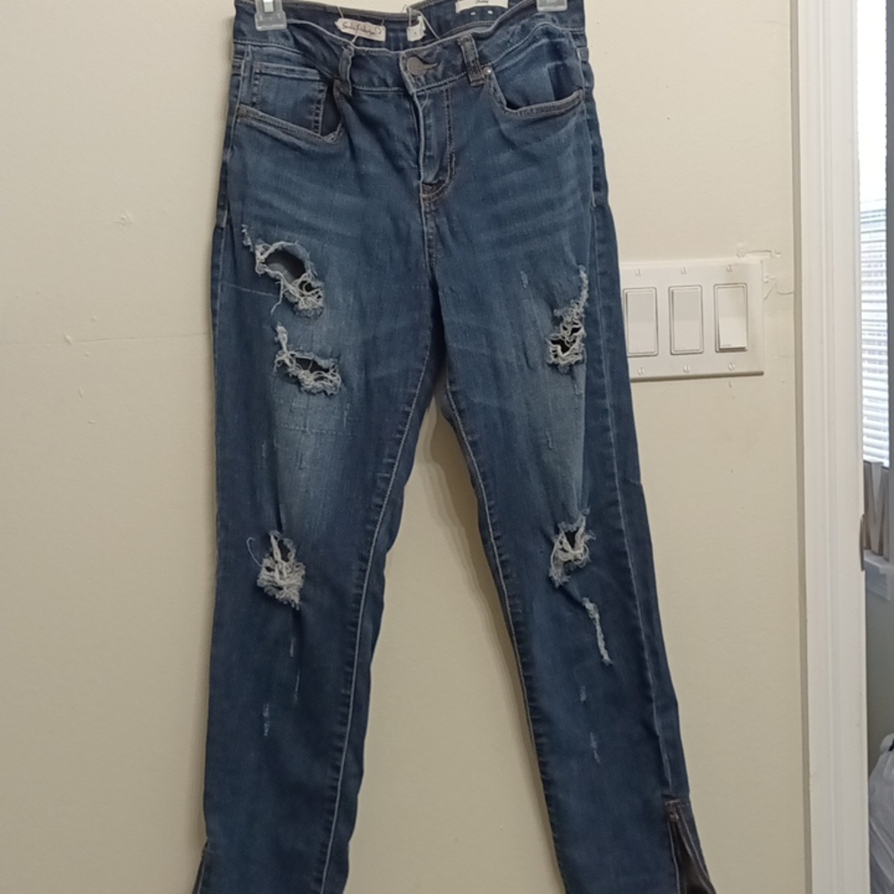 Wild Blue Sadie Robertson Collection denim dark wash skinny jeans